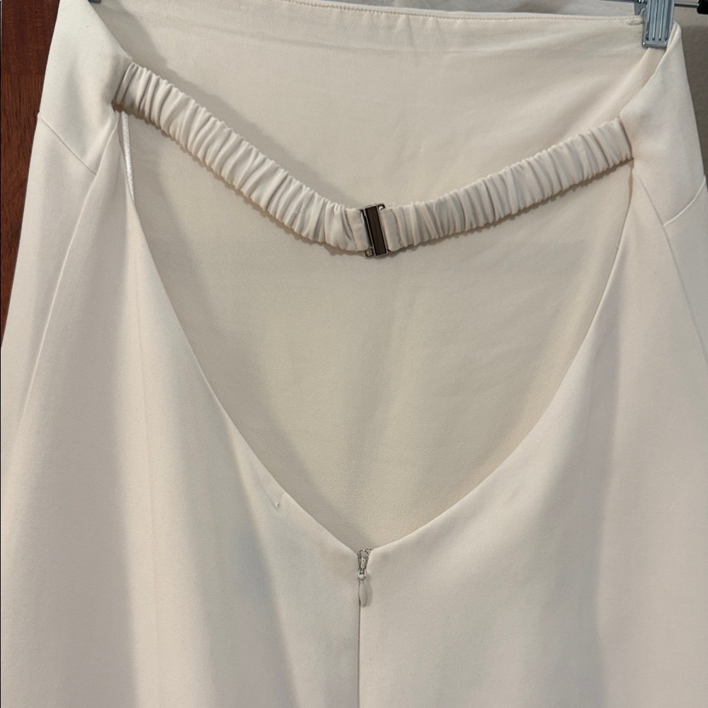 Reformation Nino Dress in Fior Di Latte Cream Strapless Midi Size 10 - Picture 7 of 9